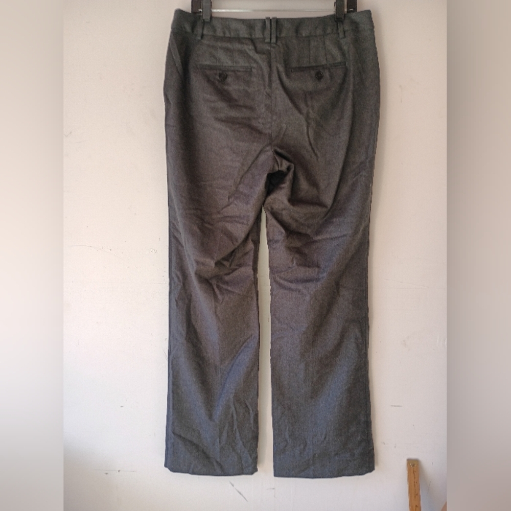 Talbots Windsor Italian Flannel Wool‎ Blend Dress Pants Women Size 10 Gray - Picture 7 of 11